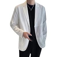 Men's Casual Jacket Solid Color Fashion Streetwear Korean Style Spring Fall