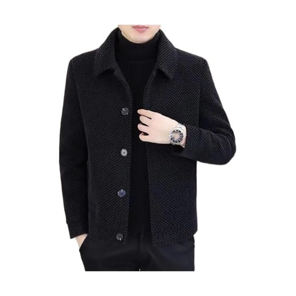 Men's Blend Jacket Fall Winter Korean Style Casual Commute Coat For Men