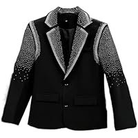 Men's Loose Korean-Style Black Suit Blazer