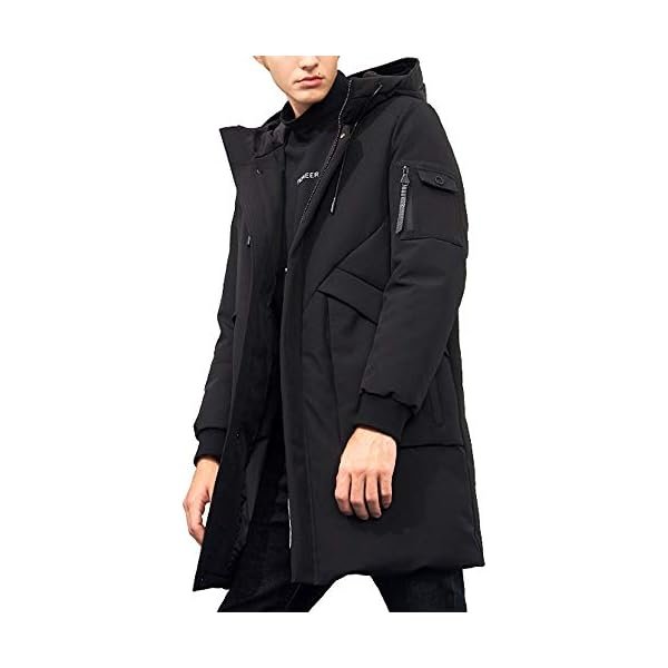 Men's Winter Coats Water-Repellent Windproof Thicken Parkas Long Hooded Padded Puffer Jacket